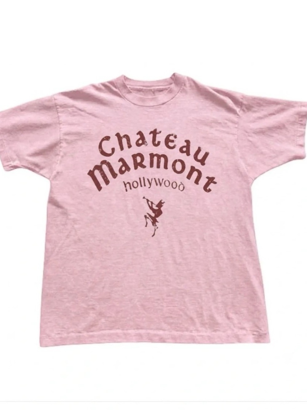Pink Chateau Marmont Hollywood Graphic Tee
